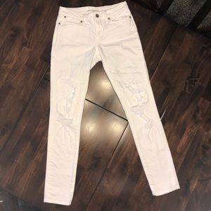 White Distressed Jeans sz 24